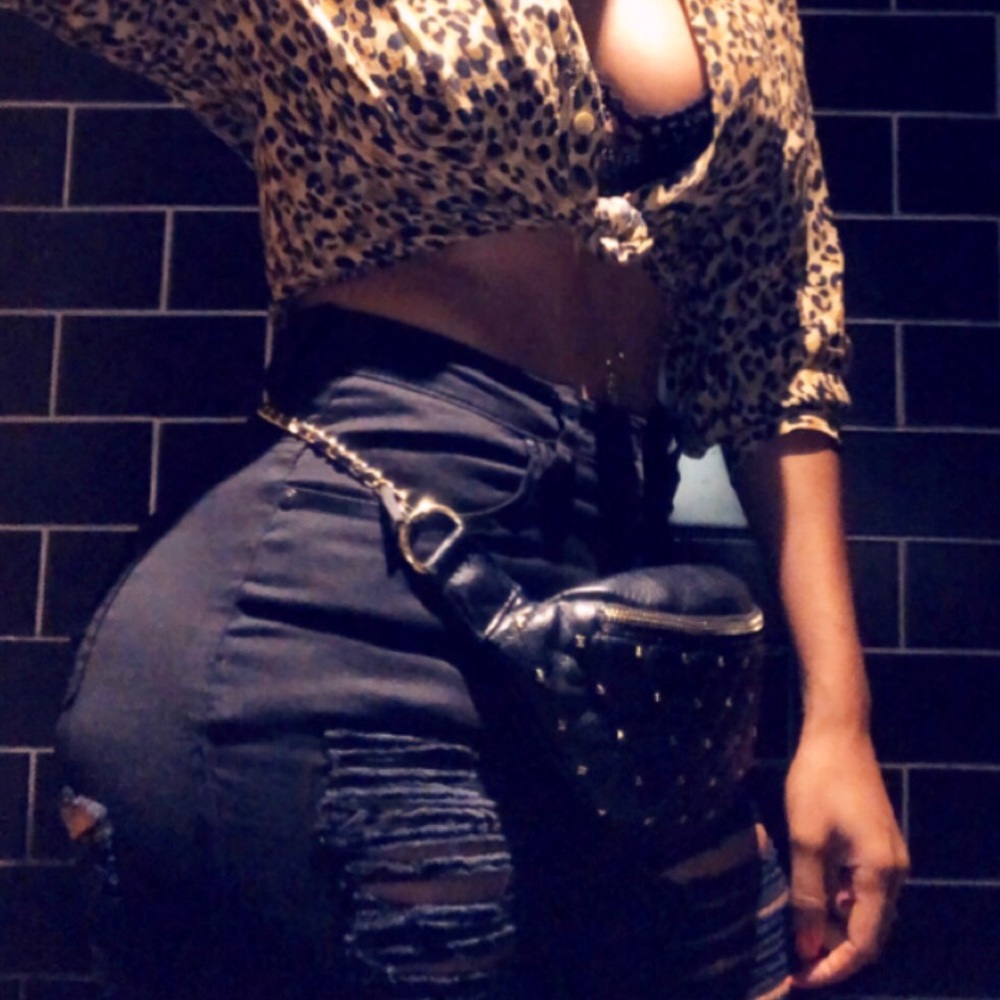 ALDO STUDDED FANNY PACK